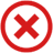 x circle icon